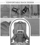 Carry On Backpack, 50L Extra Travel Laptop Backpack for Men Women, Big Bag Business Travel Essentials Gifts for men Flight Approved, 17 Inch Laptop Backpack Computer Bag Gifts for Him Men, Grey