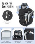 LIGHT FLIGHT Travel Backpack Carry On Flight Approved TSA Friendly Backpack Water-resistant Lightweight Business Large Weekender Bag Casual Daypack 17.3" Laptop Backpack for Men Women,Black