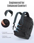 LIGHT FLIGHT Travel Backpack Carry On Flight Approved TSA Friendly Backpack Water-resistant Lightweight Business Large Weekender Bag Casual Daypack 17.3" Laptop Backpack for Men Women,Black