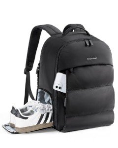 BAGSMART 30L Carry On Backpack with Shoe Compartment, Airline Approved Travel Backpack, Lightweight Travel Bag Fits 15.6 Inch Laptop, Water-Resistant, Black