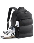 BAGSMART 30L Carry On Backpack with Shoe Compartment, Airline Approved Travel Backpack, Lightweight Travel Bag Fits 15.6 Inch Laptop, Water-Resistant, Black