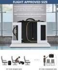 Carry On Women Travel Backpack: TSA Flight Approved Personal Item Backpacks Large 40L Waterproof Luggage Suitcase Backpack Fit 17 Inch Laptop Weekender Overnight Traveling Bag with USB Charge Black