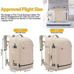 BAGODI Carry On Backpack for Men Women,42L Flight Approved Travel Backpack with 4 Packing cubes,Expandable Water-resistant 17Inch Laptop Backpack,Casual Daypack Businless Weekend Hiking