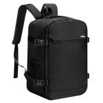 HOMIEE Ryanair Personal Item 40x20x25 Travel Bag, 20L Carry on Backpack Flight Approved Underseat Hand Luggage Cabin Bag Fits 15.6 Inch Laptop for Weekender Gifts, Black