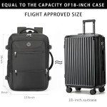 Sowaovut Travel Laptop Backpack, Extra Large Backpacks, Flight Approved Daypack, Business Bag Fit 17.3 inch Laptop for Men Women (Black)
