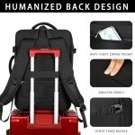Sowaovut Travel Laptop Backpack, Extra Large Backpacks, Flight Approved Daypack, Business Bag Fit 17.3 inch Laptop for Men Women (Black)
