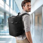 HOMIEE Ryanair Personal Item 40x20x25 Travel Bag, 20L Carry on Backpack Flight Approved Underseat Hand Luggage Cabin Bag Fits 15.6 Inch Laptop for Weekender Gifts, Black