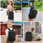 WINDARS Travel Backpack for Women, Flight Approved Carry On Backpack for Airplanes, Large 40L Suitcase Backpacks Lightweight Luggage Bags Fit 17 Inch Laptop, Black