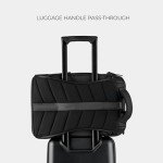 NOMATIC Travel Pack - 20L Water Resistant Laptop Bag - TSA-Ready Expandable Black Backpack