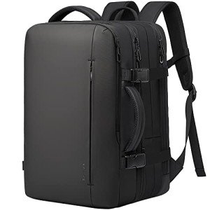 BANGE 45L Men's Expandable Travel Backpack, Men's Laptop Backpack for 17.3Inch Laptop, Carry On Backpack Fits Under Seat Airline Approved, Personal Item Travel Bag for Men…