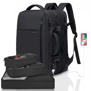 BANGE 45L Travel Backpack, Carry On Backpack Convertible Duffle Bag Fit for 17.3 Inch Laptop for Men and Women