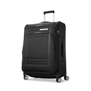 Samsonite UpLIFT 30" Lightweight Softside Luggage with Spinner Wheels - Expandable, Large Checked - Airline-Approved, Polyester Soft Suitcase for Ultra Light Travel - Black