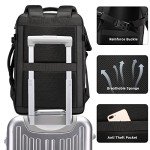 BANGE 45L Men's Expandable Travel Backpack, Men's Laptop Backpack for 17.3Inch Laptop, Carry On Backpack Fits Under Seat Airline Approved, Personal Item Travel Bag for Men…
