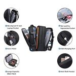 BANGE 45L Travel Backpack, Carry On Backpack Convertible Duffle Bag Fit for 17.3 Inch Laptop for Men and Women