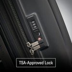 Samsonite Octiv Lightweight Hardshell 3-Piece Luggage Set (20/24/28) - Durable & Impact Resistant, 360° Aero Trac Spinner Wheels, Adjustable Telescopic Handle, Expandable, TSA Approved Lock - Black