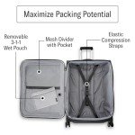 Samsonite UpLIFT 30" Lightweight Softside Luggage with Spinner Wheels - Expandable, Large Checked - Airline-Approved, Polyester Soft Suitcase for Ultra Light Travel - Black