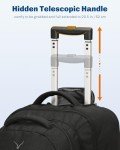 Hynes Eagle 2 in 1 Travel Backpack 22 inches Carry on Luggage 63L Rolling Backpack for Men Women with Packing Cubes 3PCS Set