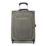 Travelpro Maxlite 5 Softside Expandable Upright 2 Wheel Carry on Luggage, Lightweight Suitcase, Men and Women, Slate Green, Carry On 20-Inch