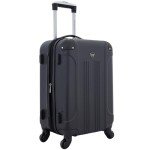 Travelers Club Chicago Hardside Expandable Spinner Luggage, Black, 20" Carry-On