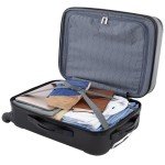 Travelers Club Chicago Hardside Expandable Spinner Luggage, Black, 20" Carry-On