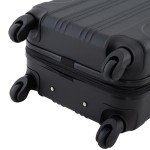 Travelers Club Chicago Hardside Expandable Spinner Luggage, Black, 20" Carry-On