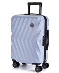 BAGSMART Carry On Luggage 22x14x9 Airline Approved, PC Hardside Suitcase, 20 Inch Carryon with Spinner Wheels, Travel Luggage Lightweight Rolling Suitcases for Men Women (Purple)