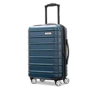 Samsonite Omni 2 Carry-On Hardside Luggage with 360° Spinner Wheels - Scratch Resistant Hardshell - TSA, Airline-Approved - Expandable Polycarbonate Shell for Lightweight Travel - Nova Teal