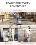 BAGSMART Underseat Carry On luggage Airline approved, 16-inch Softside Underseater Travel Suitcase with Spinner Wheels Lightweight Overnight Bag Small Rolling Carry-on for Women Men Weekender,Beige