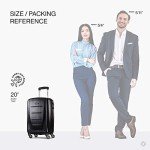 Samsonite Winfield 2 Hardside Expandable Luggage with Spinner Wheels, Brushed Anthracite, Carry-On 20-Inch