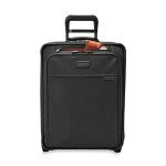 Briggs & Riley Global 2-Wheel Expandable Carry On - Luggage for International Travel, Suitcases with Wheels, Softside Rolling Bag for Men & Women, Self-Repairing Zipper - Baseline Collection, Black