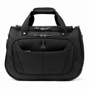 Travelpro Maxlite 5 Softside Lightweight Underseat Carry-On Travel Tote, Overnight Weekender Bag, Men and Women, Black, 18-Inch