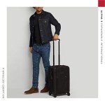 TUMI - Alpha International Expandable 4 Wheeled Carry-On - Rolling Carry On Suitcase for Domestic & International Travel - Black