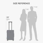 LEVEL8 Hard Shell Carry on Luggage Airline Approved, Carry on Suitcases with Wheels, Lightweight Luminous Textured Travel Luggage, Tsa Approved, 20 Inch Small Carry-On, Black