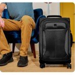 Travelpro Tourlite Softside 21" Expandable Luggage with 4 Spinner Wheels, Lightweight Suitcase, Carry-On, Black