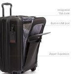 TUMI - Alpha International Expandable 4 Wheeled Carry-On - Rolling Carry On Suitcase for Domestic & International Travel - Black