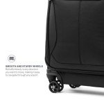 Travelpro Tourlite Softside 21" Expandable Luggage with 4 Spinner Wheels, Lightweight Suitcase, Carry-On, Black