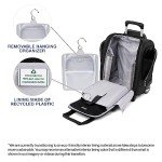 Travelpro Luggage Maxlite 5 Softside Lightweight Rolling Underseat Compact Carry on Upright 2 Wheel Bag, Men and Women, Black, 15-Inch