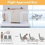 Taygeer Backpack for Women, College Backpack with Laptop Compartment & Shoe Pouch, 35l Travel Laptop Mochila Carry On Luggage, Airline Approved Personal Item Bag For Weekender Gym Hiking, Khaki White