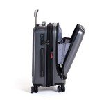 DELSEY PARIS Titanium Hardside Expandable Luggage with Spinner Wheels Carry-On Luggage, Graphite, Carry-On 19 Inch