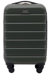 Wrangler Hardside Spinner Carry-On Luggage, Deep Depth, 22-Inch