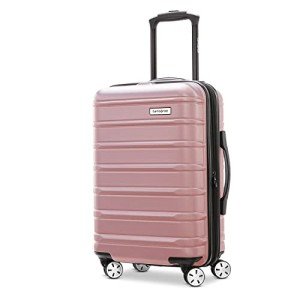 Samsonite Omni 2 Carry-On Hardside Luggage with 360° Spinner Wheels - Scratch Resistant Hardshell - TSA, Airline-Approved - Expandable Polycarbonate Shell for Lightweight Travel - Rose Gold