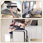 Merax 20 Inch Carry On Luggage with Wheels Top Opening Hard Shell Suitcase TSA Luggage Suitcases for Travel Woman Men(White)