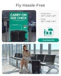 BAGSMART Carry On Luggage 22x14x9 Airline Approved With TSA Lock, 1OO% Polycarbonate Hardside Luggage with Spinner Wheels, Durable Hard Shell Carry On Suitcase 20 inch Black