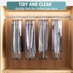 Liuoud Clear Garment Bags for Hanging Clothes 10” Gusseted, Suit Bags for Closet Storage, Hanging Plastic Clothes Cover for Coat, Dress, Fur, Shirt, 4 Pack, 40” Long