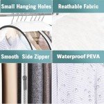Liuoud Clear Garment Bags for Hanging Clothes 10” Gusseted, Suit Bags for Closet Storage, Hanging Plastic Clothes Cover for Coat, Dress, Fur, Shirt, 4 Pack, 40” Long