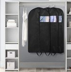KIMBORA 43" Suit Bags for Closet Storage and Travel, Gusseted Hanging Garment Bags for Men Suit Cover With Handles for Clothes, Coats, Jackets, Shirts（3 Packs）