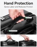 LUGGEX 24 Inch Luggage with Spinner Wheels, Expandable PC Hard Shell Checked Suitcase with Front Opening, Lightweight (Silver Grey, 24 Inch)