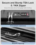 CENSIEN Expandable Checked Luggage, 28 Inch Luggage with Spinner Wheels, Lightweight ABS+PC Hard Shell Large Suitcase with Top Opening, TSA Lock (Black, 1PC)