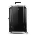 Travelpro Pathways 3 Hardside Expandable Luggage, 8 Spinner Wheels, Lightweight Hard Shell Suitcase, Checked Large 28 Inch, Black Knight