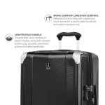 Travelpro Pathways 3 Hardside Expandable Luggage, 8 Spinner Wheels, Lightweight Hard Shell Suitcase, Checked Large 28 Inch, Black Knight